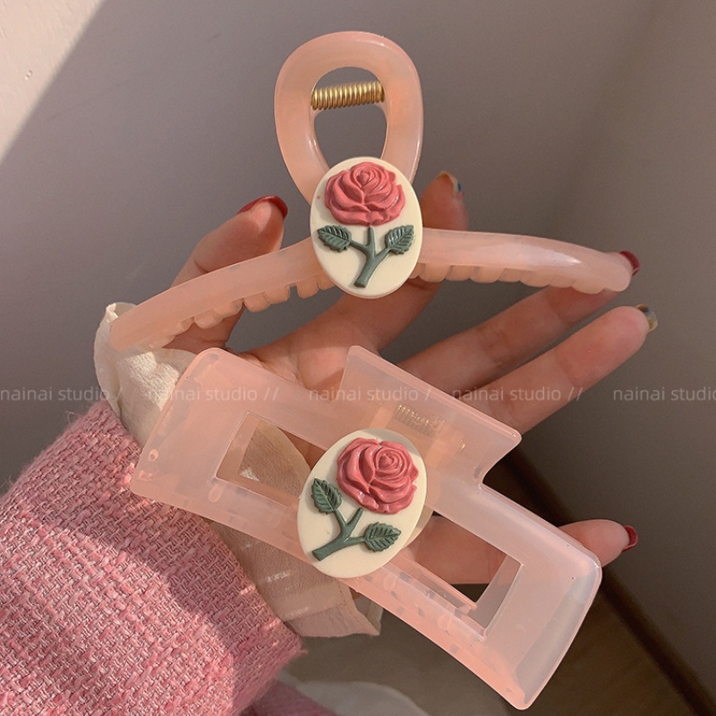 Korea Lucu Jelly Warna Manik Rambut Cakar Hairclip Untuk Aksesoris Rambut Anak Perempuan Bando Akrilik Hiu Solid Klip Gripper Jepit