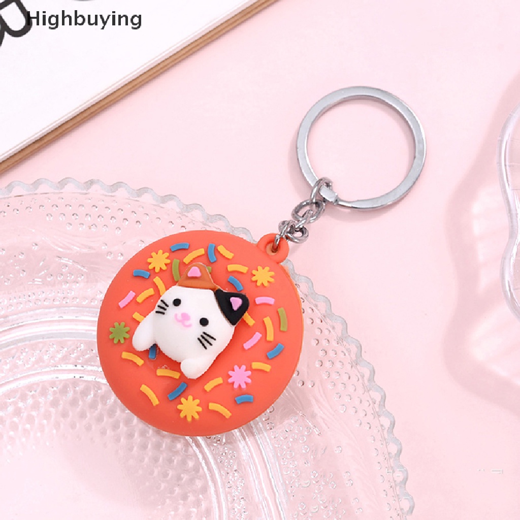 Hbid Colorful Lucu Manis Donat Gantungan Kunci Untuk Kunci Kucing Corgi Lucu Pet Key Chain Kreatif Ransel Mobil Liontin Acceesories Keyring Hadiah Glory