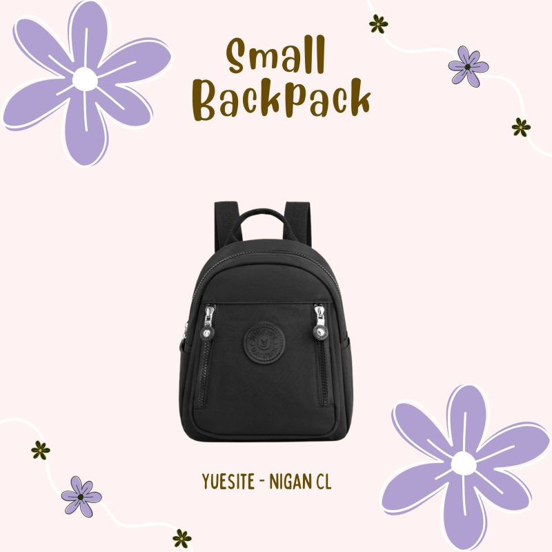 TAS RANSEL WANITA YUESITE NIGAN POLOS SMALL BACKPACK CEWEK KECIL