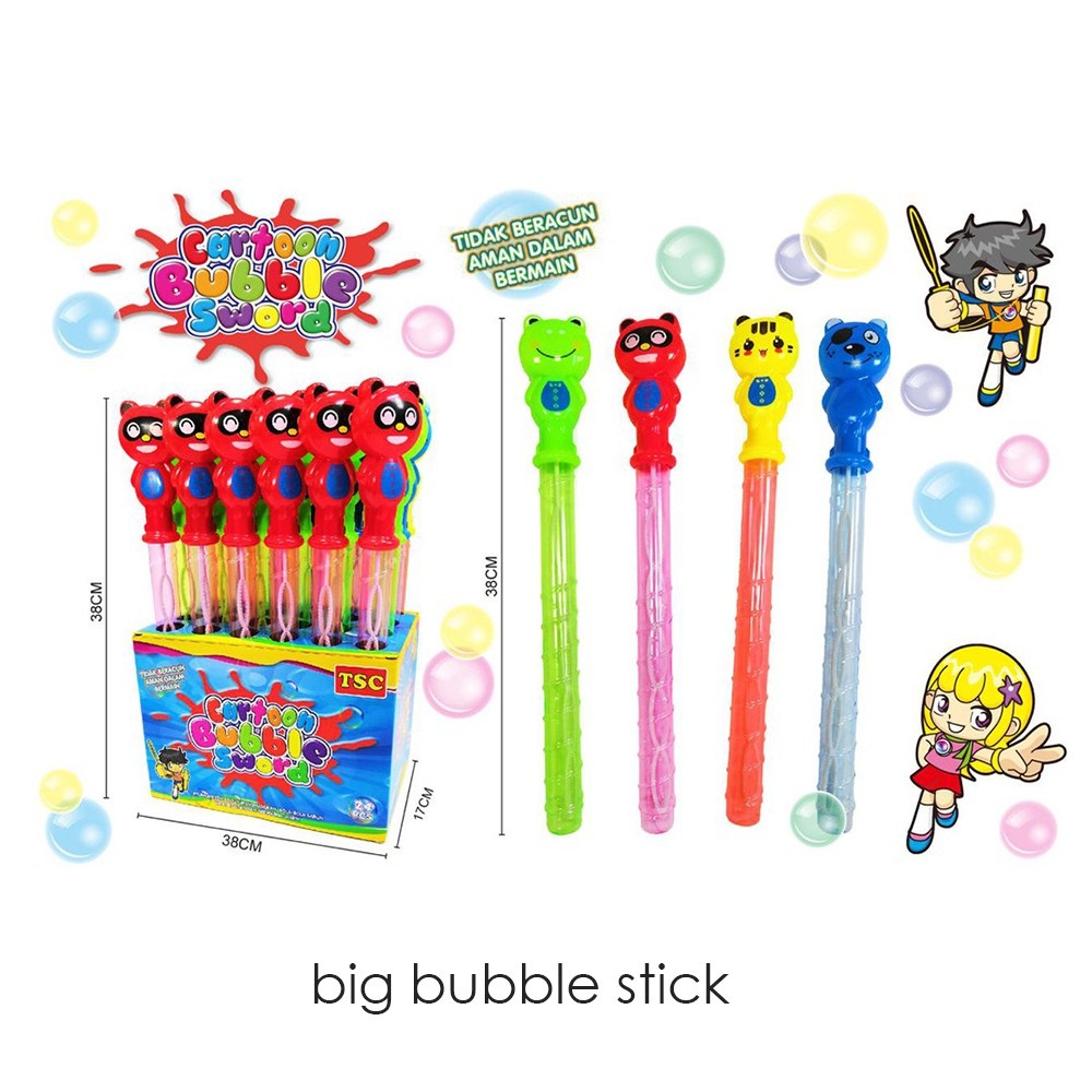 MAINAN BUBBLE/ BUBBLE SABUN STICK/ GELEMBUNG TIUP BALON 4 KARAKTER KUALITAS SUPER 4.9 1RB Penilaian 10