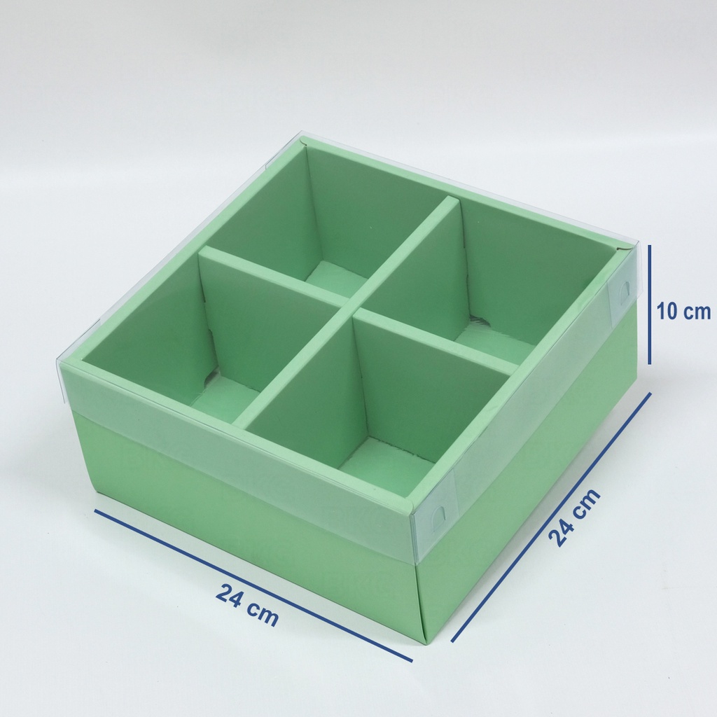 

Kotak Hampers Mika Bening Dus Kado Kardus Kue Box Toples 24x24x10