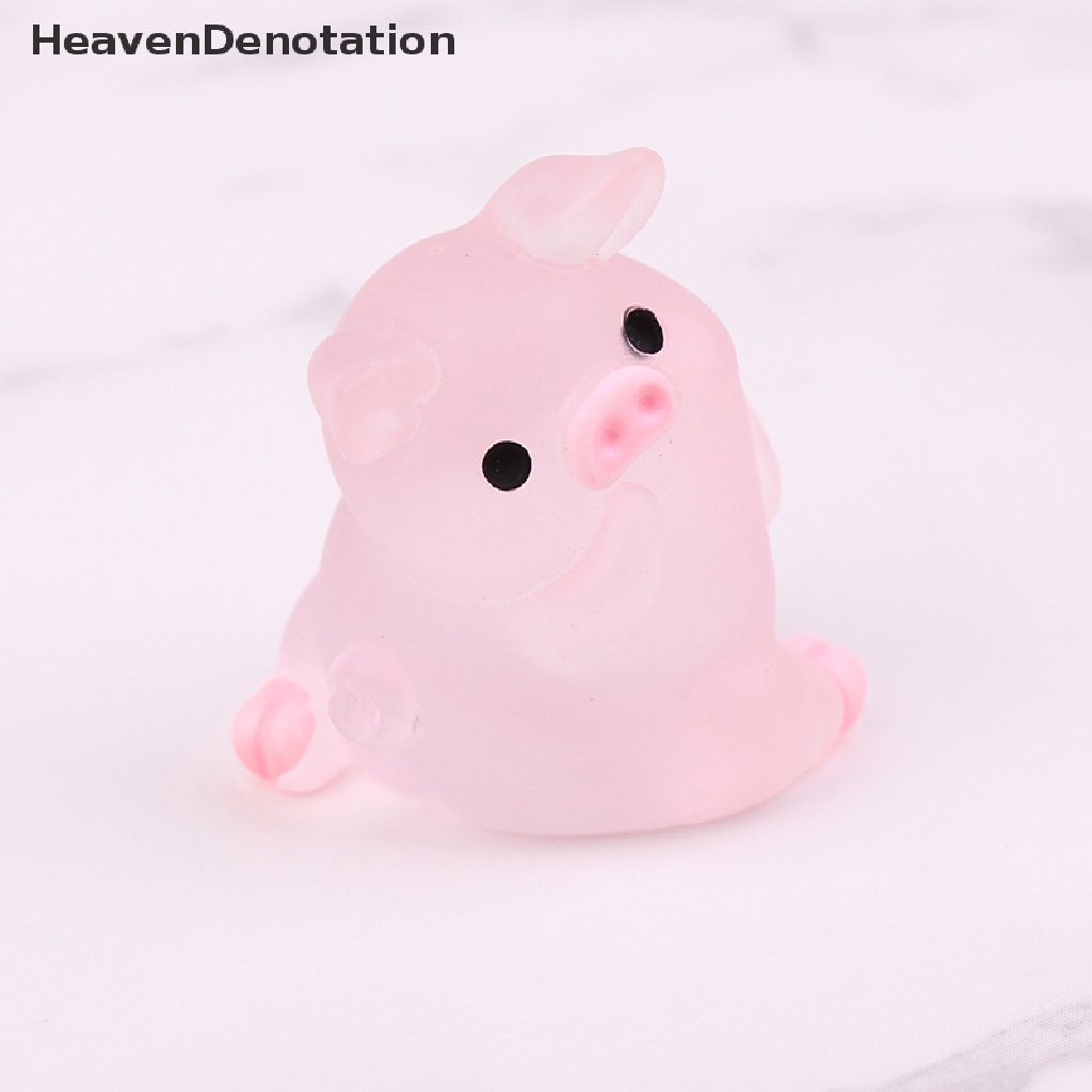 [HeavenDenotation] 5 / 10pcs Cute Luminous Pig Ball Mochi Fun Joke Gift Anti-stress Toys DIY Decor HDV