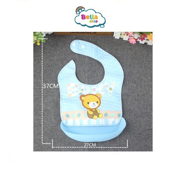 BEBELLE BIB / SLABBER SILIKON PLASTIK / CELEMEK MAKAN WATERPROOF / SLABBER SILIKON BAYI