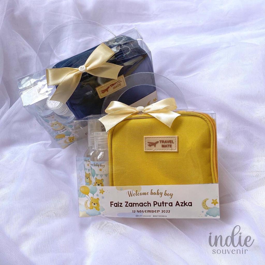 Souvenir pouch dompet travelling travel serbaguna hand wash hand sanitizer wadah kosmetik cosmetic m