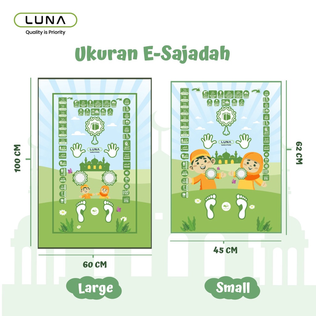 Luna Life E Sajadah / Smart Sajadah Elektronik Untuk Edukasi Belajar Anak Sholat / ESajadah Anak-Anak