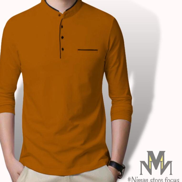 Viral KAOS KERAH SAKU LENGAN PANJANG