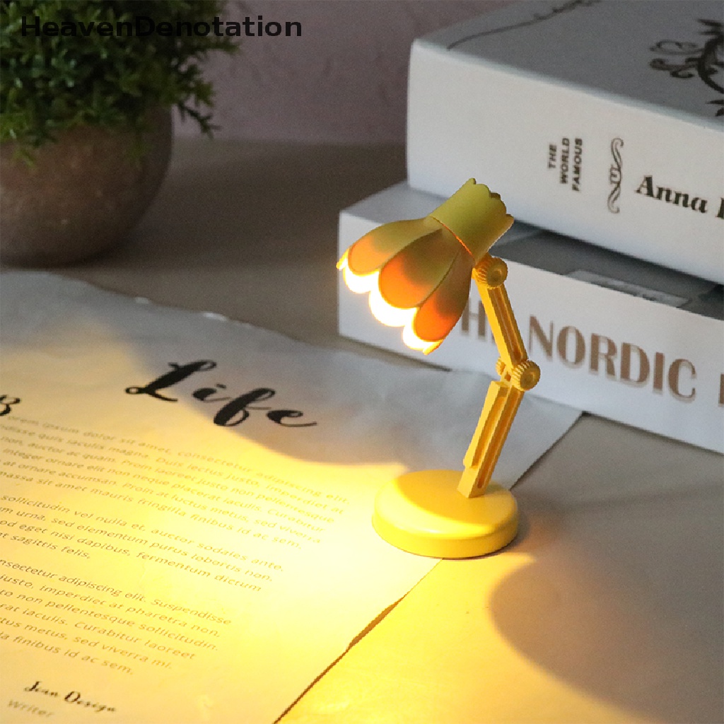 [HeavenDenotation] Mini Book Light Foldable Meja Meja Buku Lampu Baca Untuk Kamar Rumah Komputer Notebook Laptop Lampu Malam Pelindung Mata HDV