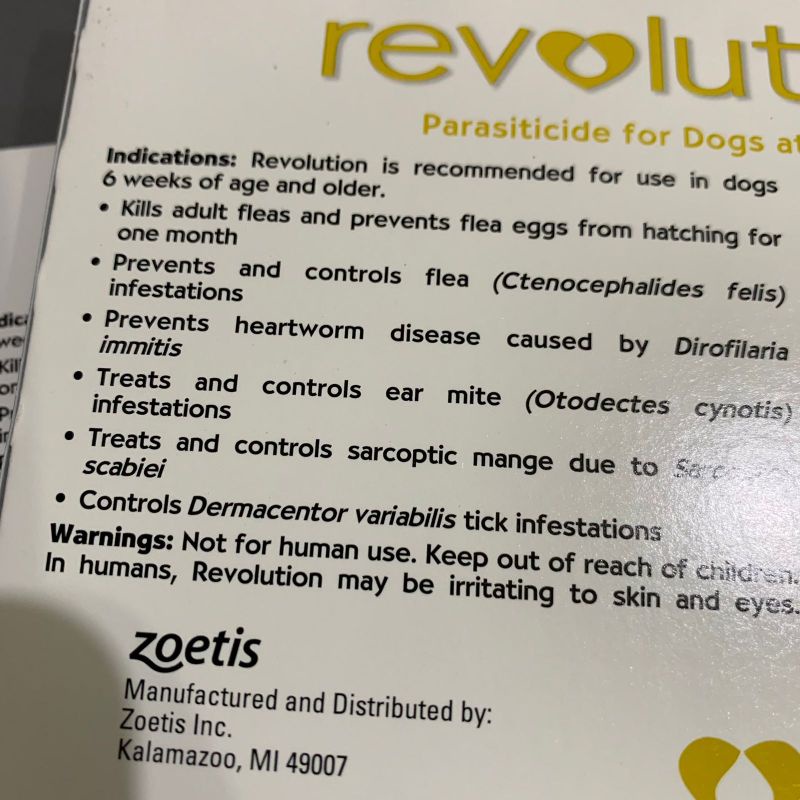 Revolution dog / anjing 40,1 - 85 lbs 1Tube