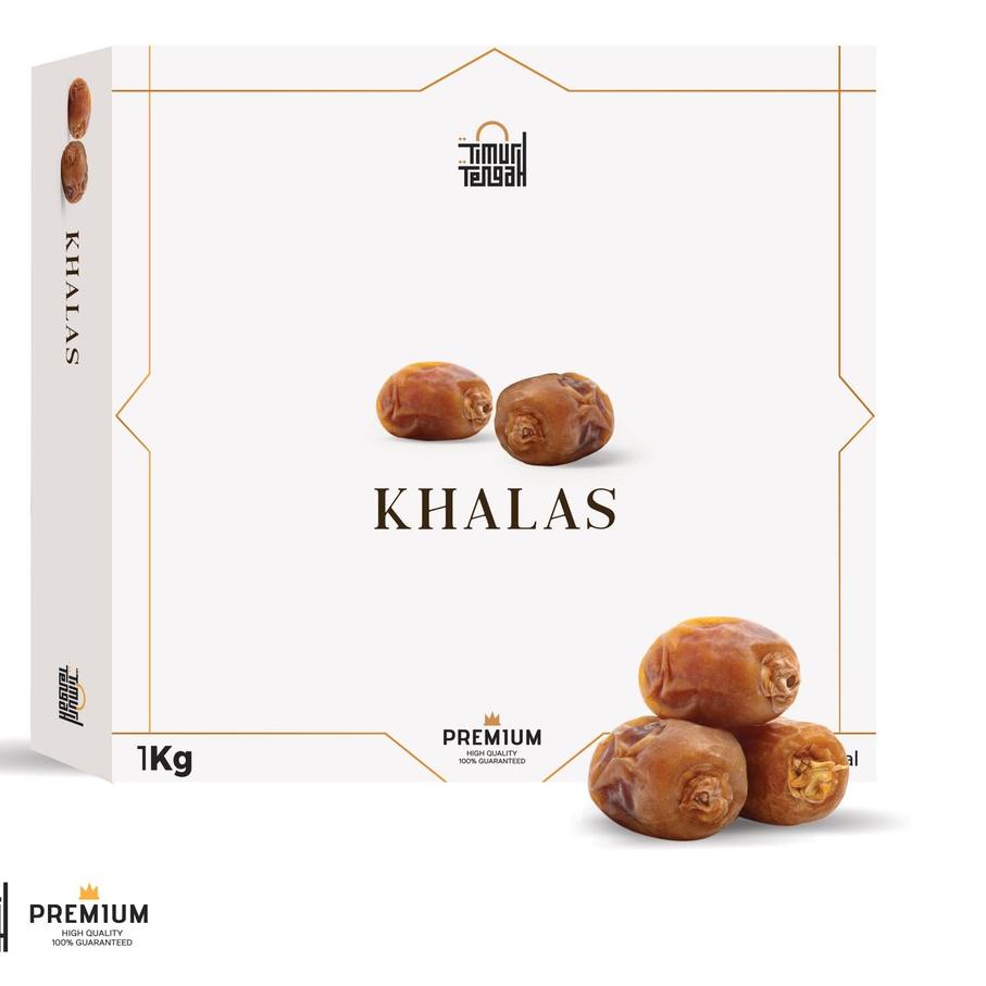

☀ Kurma Khalas 1 Kg Premium Timur Tengah Kholas Original High Quality ➳