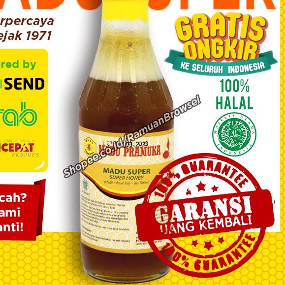 

♫ Super Pramuka 350ml ( + Pollen + Royal Jelly) Alami ♤