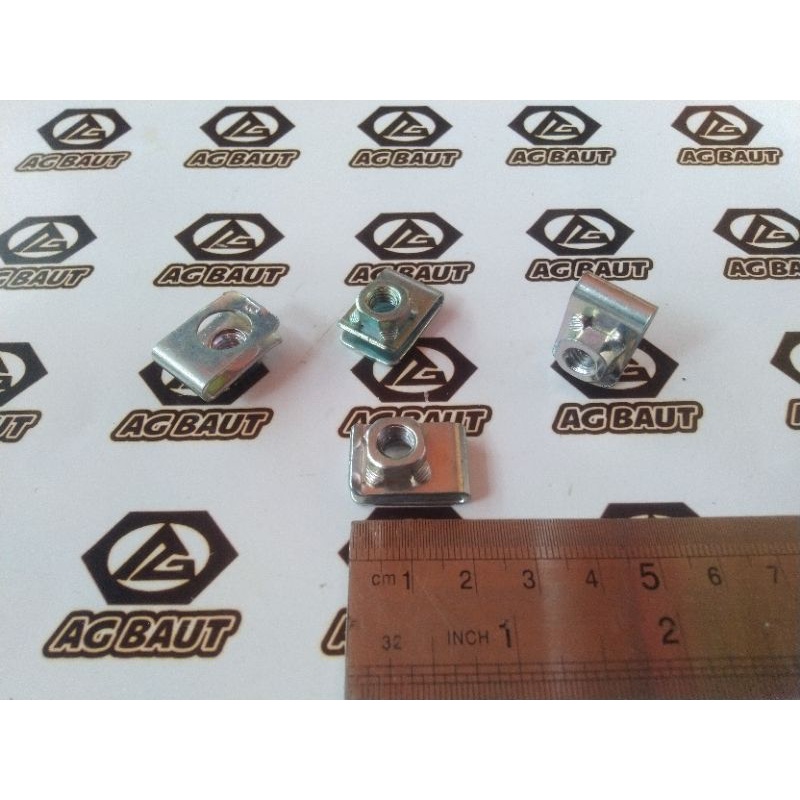 Klip M6 / Klip Motor Mobil Spakbor Depan / Klip Only M6 Drat Halus