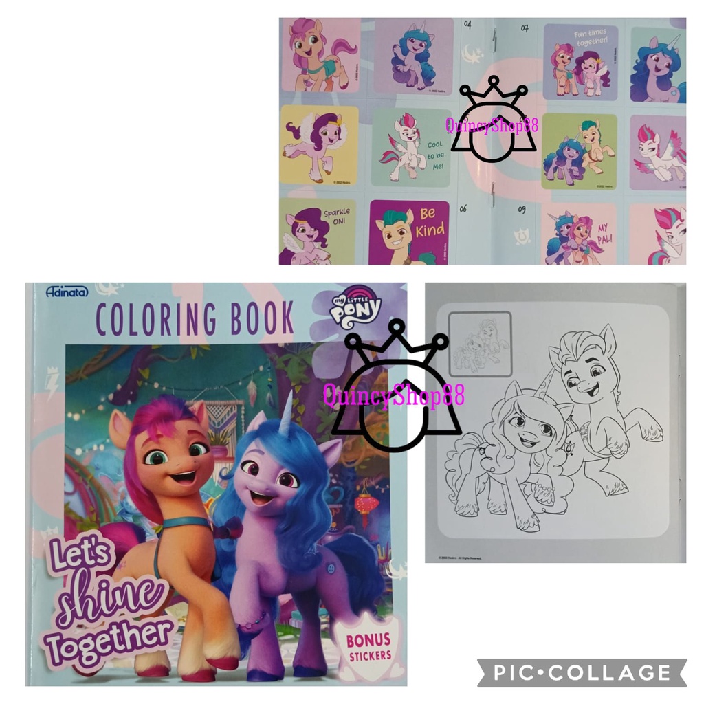 murah Buku Mewarnai/ Coloring Book My Little Pony + Bonus Stiker new