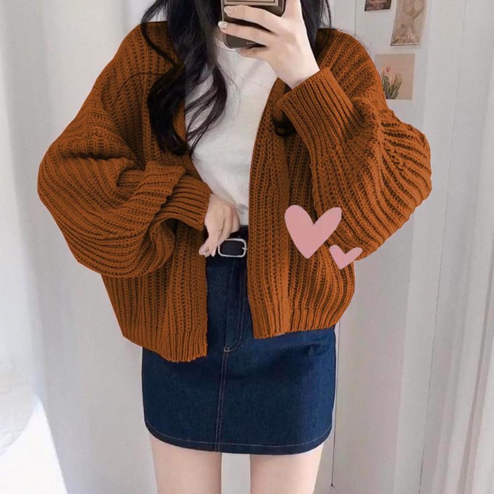 Hot Sale TFS - Cardan Outer Rajut Hazel Oversize Bsize OOTD Jumbo Premium / Sweater Rajut / Gardy Ca