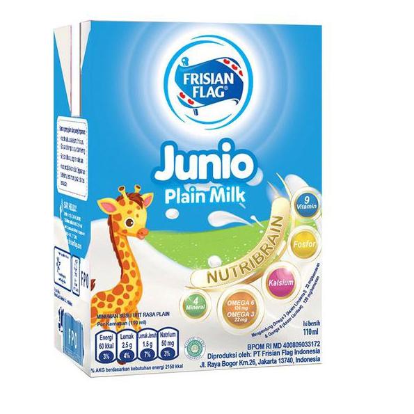 ✭ Frisian Flag Junio Susu UHT Plain 36 x 110 mL ✾