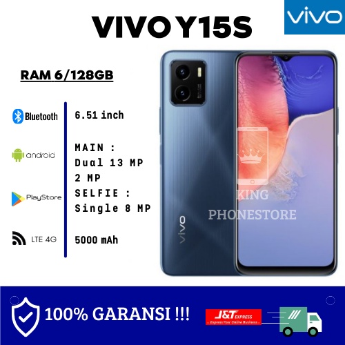 VIVO Y15S 6/128GB GARANSI 1 THN