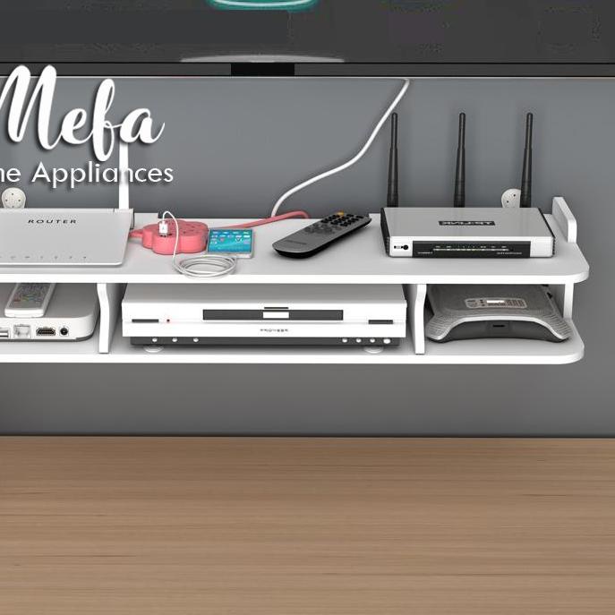 ❃ Rak Dinding Gantung Serbaguna Tempat Wifi DVD Recoder PS4 Floating Shelf Ambalan Dinding ✯