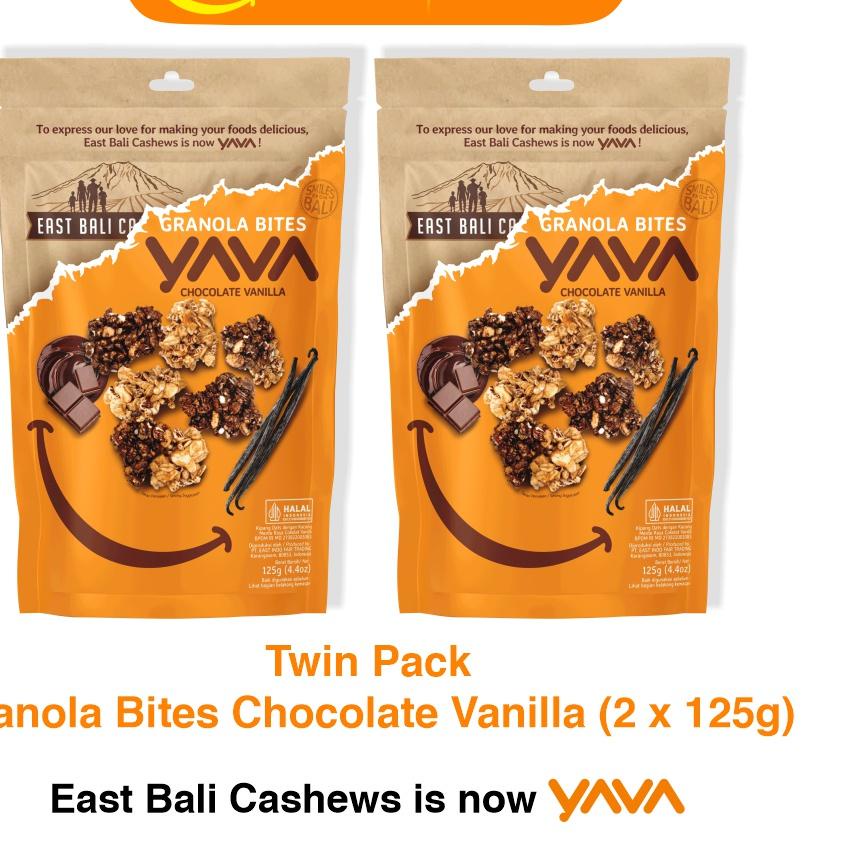 

❅ YAVA Twin Pack Granola Bites Chocolate Vanilla (2 x 125g) ✿