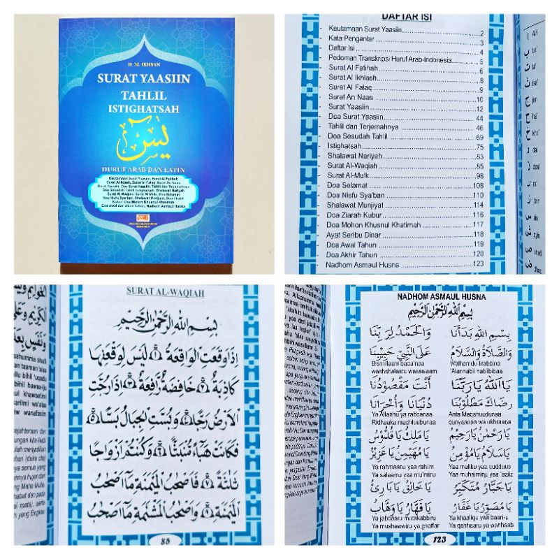 PAB - Buku Yasin Asmaulhusna Tahlil Istighosah Lengkap Besar