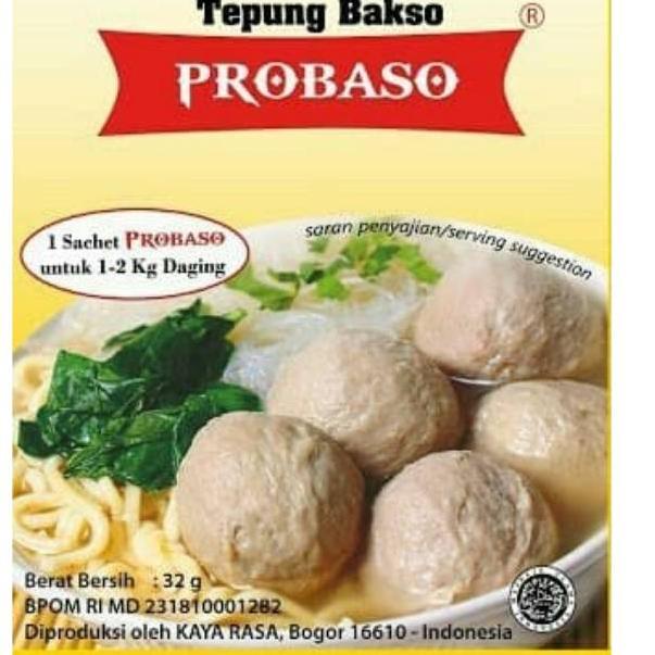 

P25 Probaso Tepung Pengenyal Bakso 32 Gram ( isi 10 bks ) STOCK TERBATAS ☣