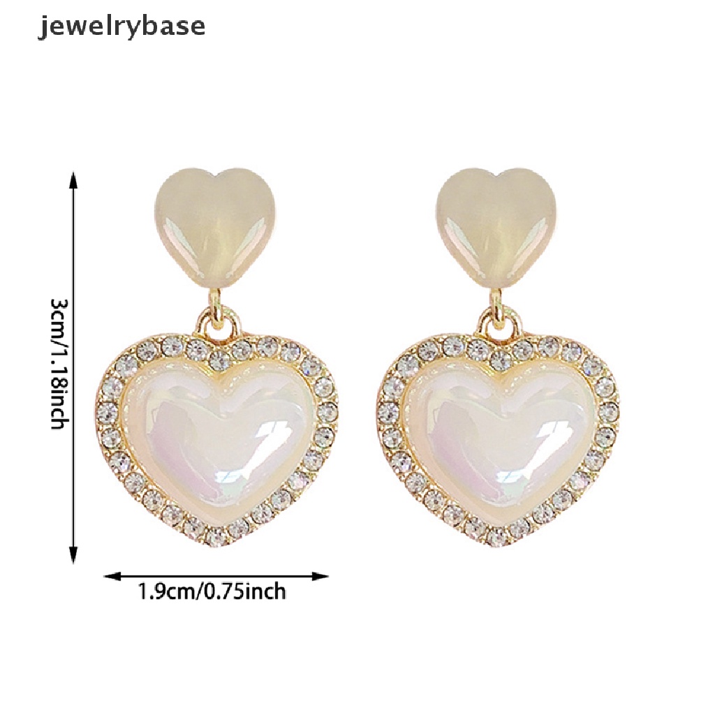 [jewelrybase] Liontin Bentuk Hati Vintage Kalung Mutiara Wanita Elegan Pesona Gaya Romantis Perancis Rantai Klavikula Hadiah Peringatan Butik