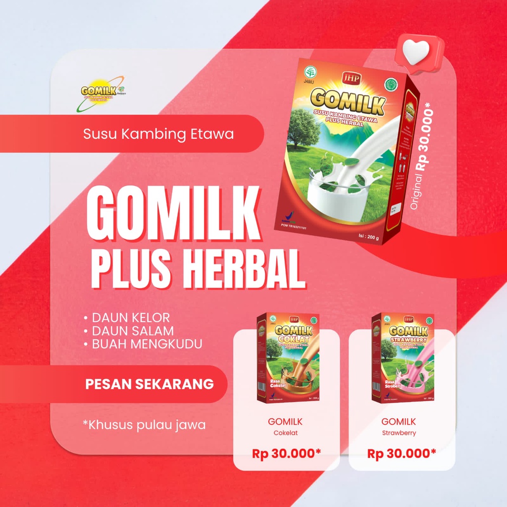 

(GROSIR) GOMILK PLUS HERBAL