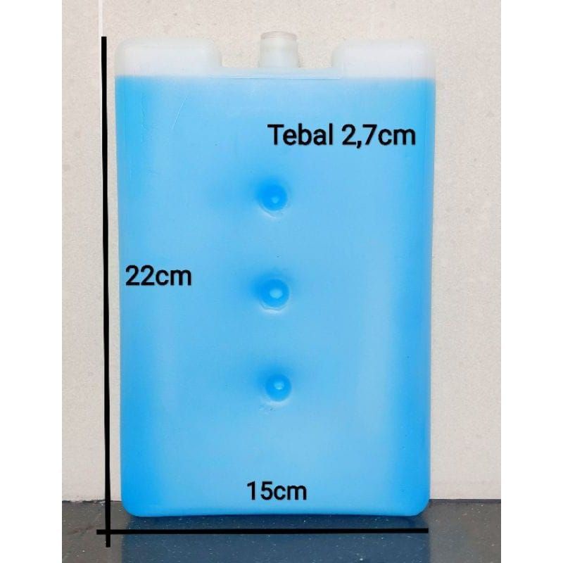 blue ice pack 15×22×3cm ice gel thermafreeze pendingin dry ice serba guna pada cooler bag box asi kipas angin