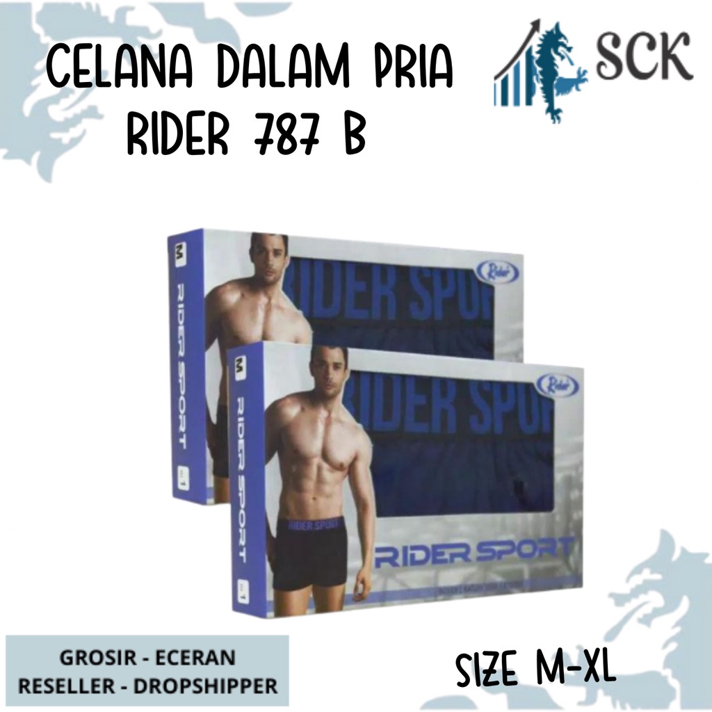 CD Pria RIDER 787 / CD Boxer Laki Pakaian Dalam Pria Jumbo - sckmenwear GROSIR