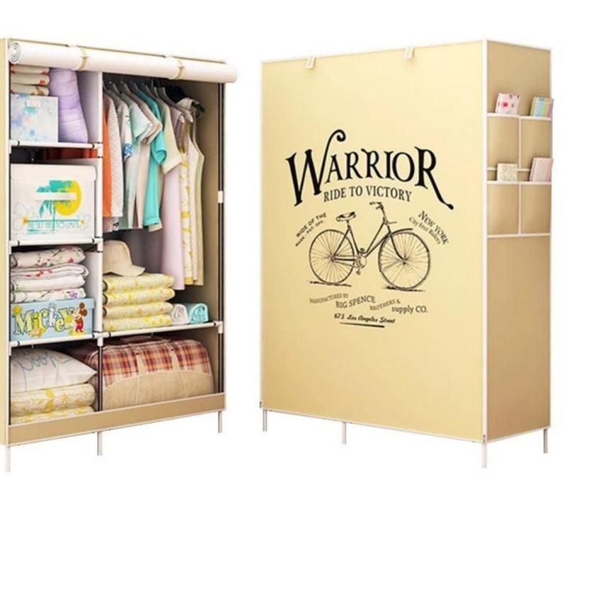 ֍ Lemari Pakaian Portable Lemari Portable Lemari Baju Minimalis Lemari Baju Portable Beragam Motif ♪