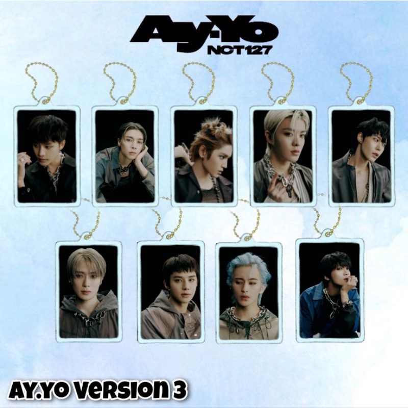 NCT 127 Ay-yo Acrylic Clear Keychain Gantungan Kunci Akrilik