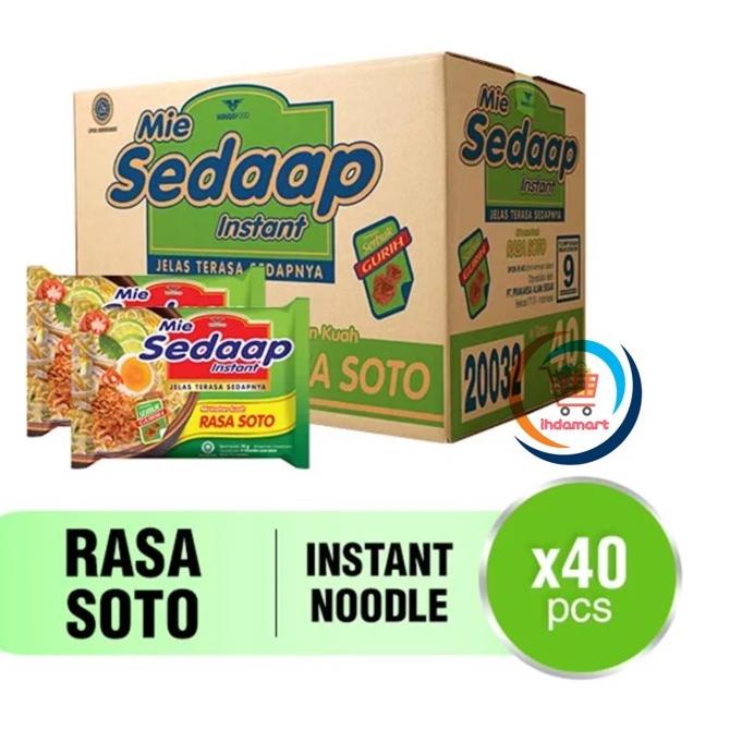 

➹ Mie Sedaap Soto 75 gram 1 Dus Isi 40 pcs ☜