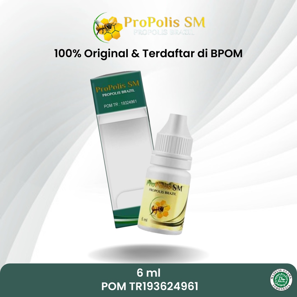 Propolis SM Brazilian Asli 100% Original With Nano Technology Obat Tetes Telinga, Gatal Selangkangan