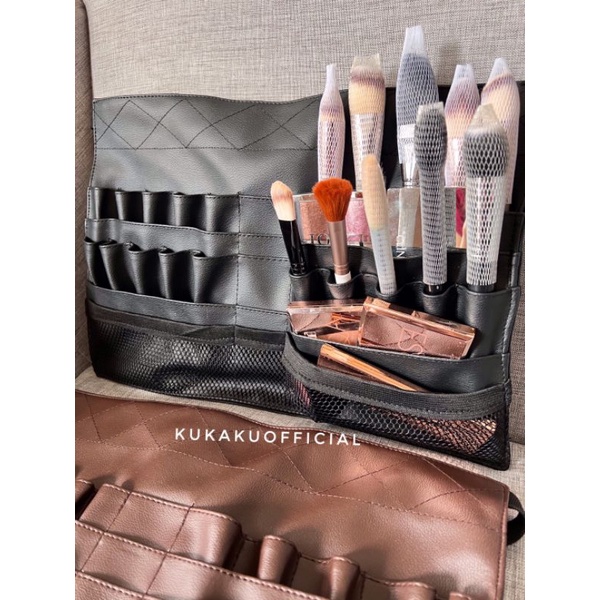 Sale !! Profesional Tas pinggang kuas makeup | brush belt | koas makeup | tas kuas | tas