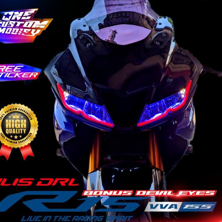 Hot Sale -  LAMPU ALIS DRL R15 V3 BONUS DEVIL EYES LAMPU ALIS YAMAHA ALL R15 LAMPU SENJA LAMPU ALIS 