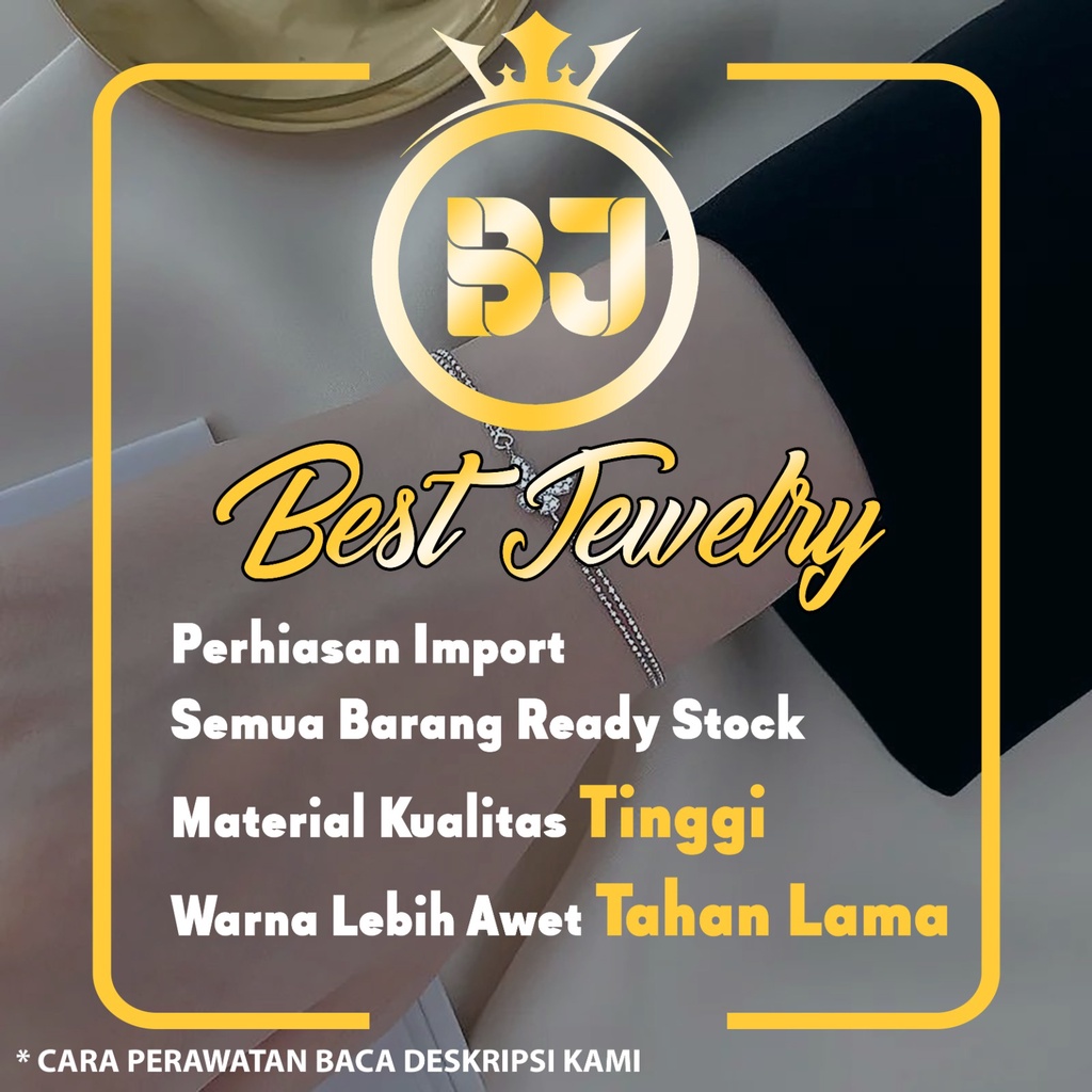 DISKON GELANG WANITA KAKI TITANIUM WANITA EMAS MUDA DEWASA ANTI KARAT-BEST JEWELRY
