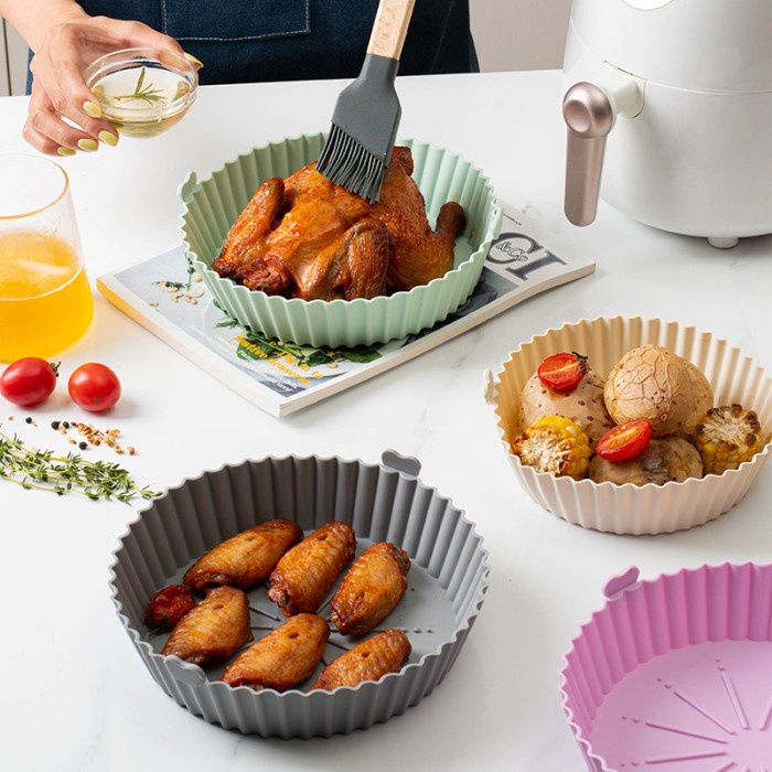 silicone airfryer pot - love / alas tatakan air fryer / cetakan /alas panggang