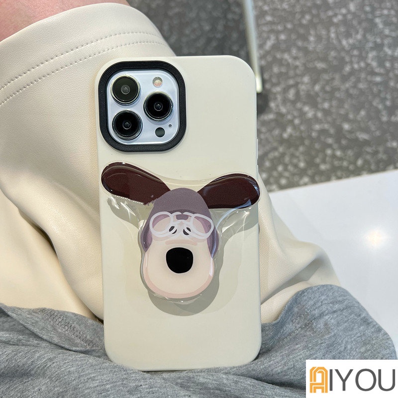 IPHONE Luxury Plating Metal Lens Ptotector Silikon Halus Casing Ponsel Kompatibel Untuk Iphone14 13 12 11 Pro Max Ultra Slim Shockproof Lembut TPU Penutup Belakang Dengan Holder Anjing/Kupu-Kupu/Kucing