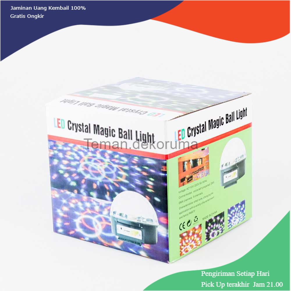 TD - LMP Lampu Proyektor Disco Sensor Suara LED Crystal Magic Lamp DMX512 240V