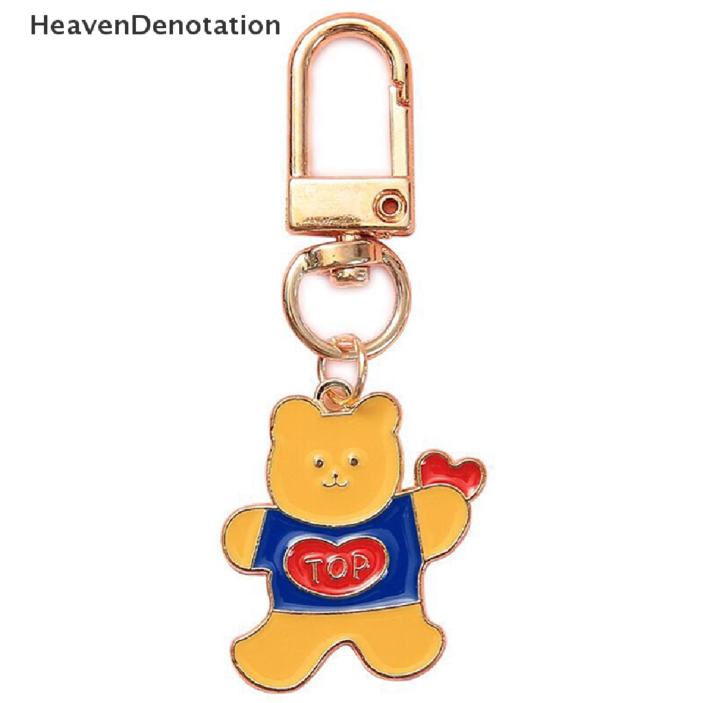 [HeavenDenotation] Kartun Logam Gantungan Kunci Indah Lucu Tas Ornamen Mahasiswa Segar Kunci Cincin Liontin Gadis Gantungan Kunci Aksesoris Kawaii Keychain HDV