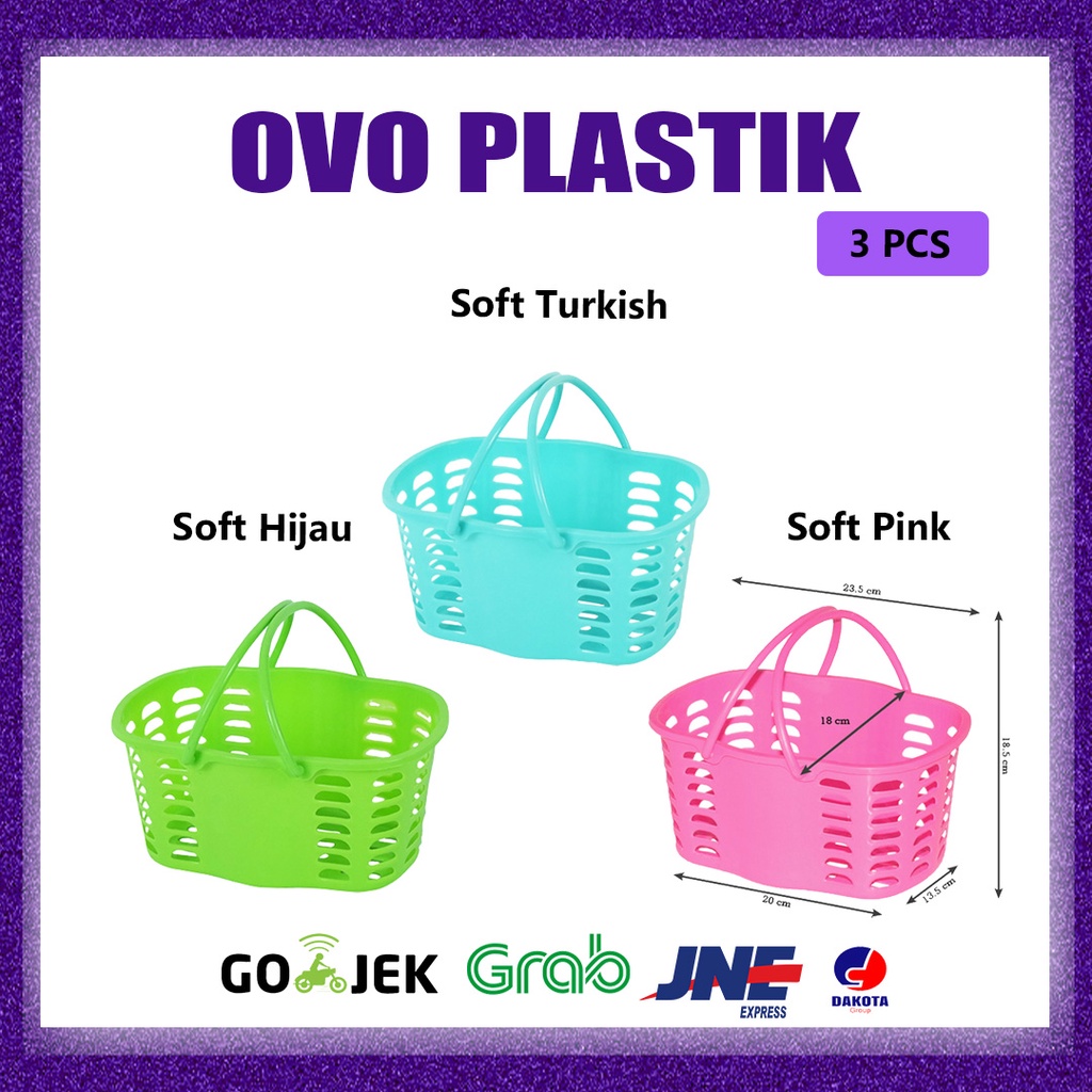 (3PCS) Keranjang ulang tahun- Keranjang Mini Plastik Kecil / Keranjang Sabun / Mini Basket / Keranja