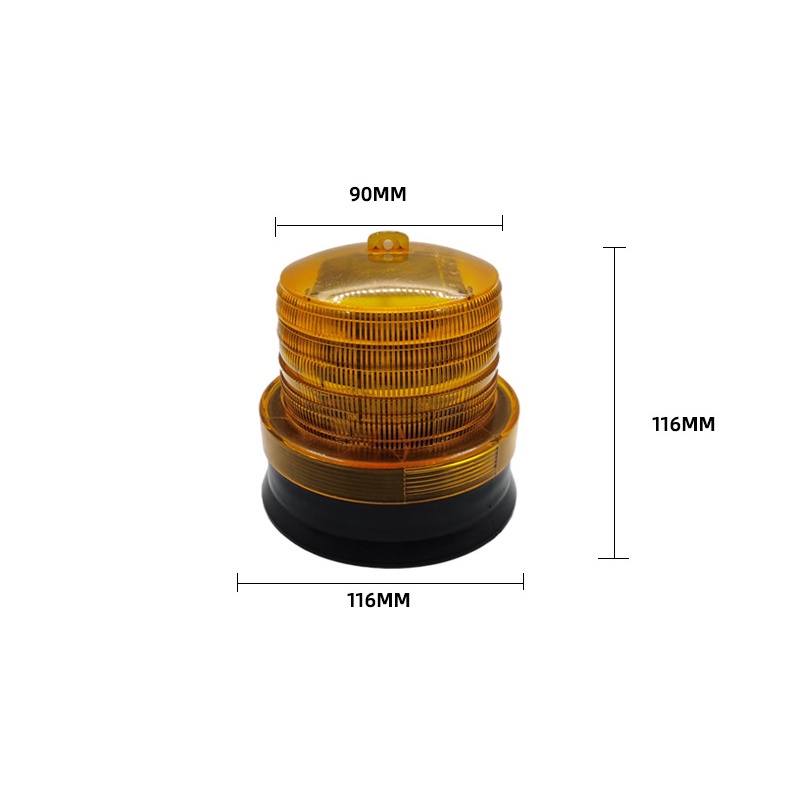 Lampu Warning Light Rotary Energi Matahari Warning Lampu Emergency Rotary Lampu Peringatan Flash Ledakan Mobil Lokasi Konstruksi