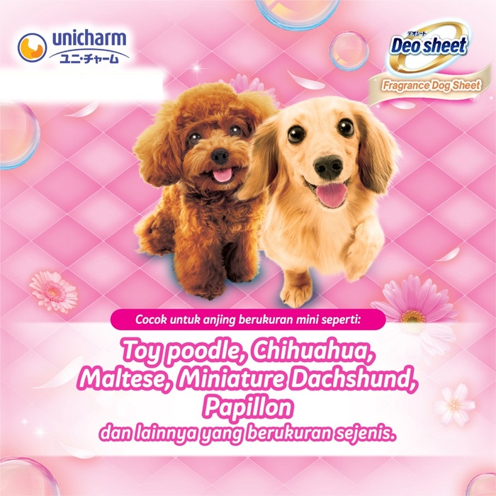 Unicharm Pet Deo Sheet Size 44x32 isi 84 Pcs Underpad Anjing