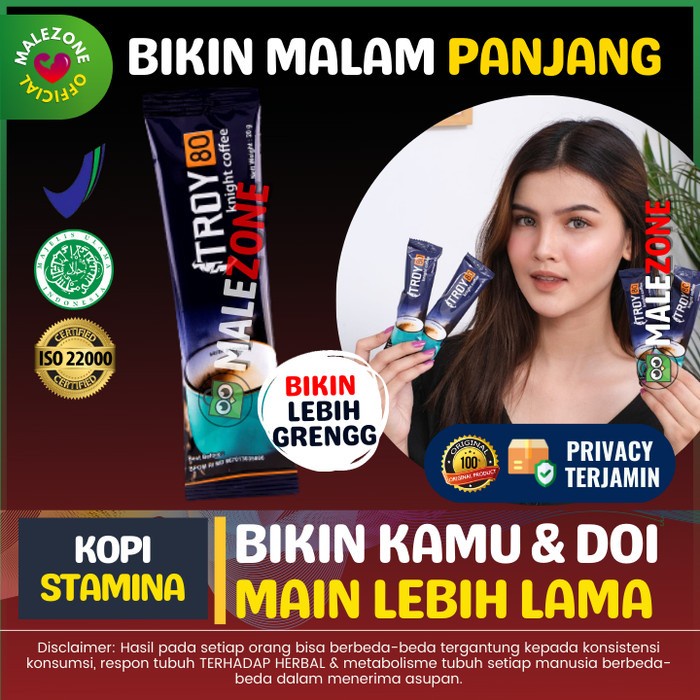 Kopi Herbal Troy Cleng Jantan Pria Dewasa Tahan Lama Asli Original