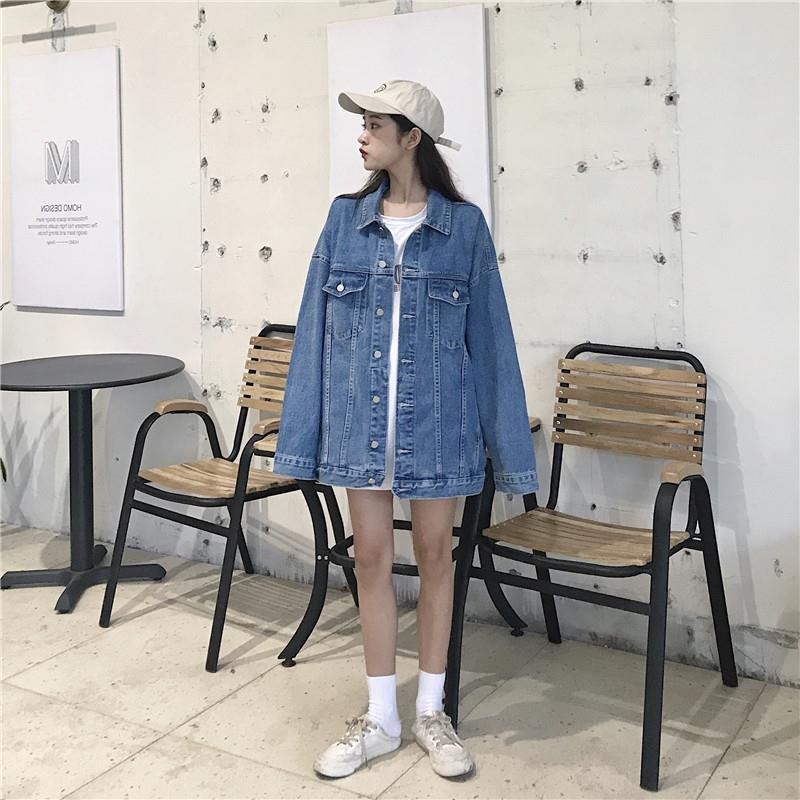 Jaket jeans wanita import /jaket oversize/jaket kekinian bangkok denim