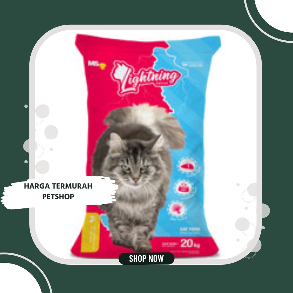 GROSIR LIGHTNING CAT 20KG / Makanan Kucing / Cat food / Pakan Murah / Termurah