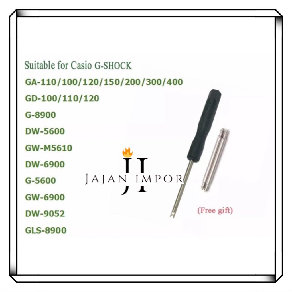 Strap kanvas universal gshock G SHOCK Casio Nilon Kanvas Strap GD110/110/120 GA110/100 DW5600 DW6900 GA400 dengan Konektor Adaptor