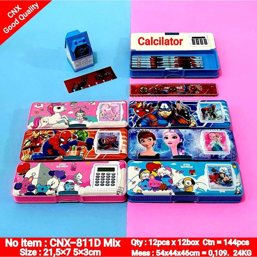 

Kotak Pensil Calculator Murah Karakter Fancy / Tempat Pensil / Pencil Case Calculator Murah Karakter