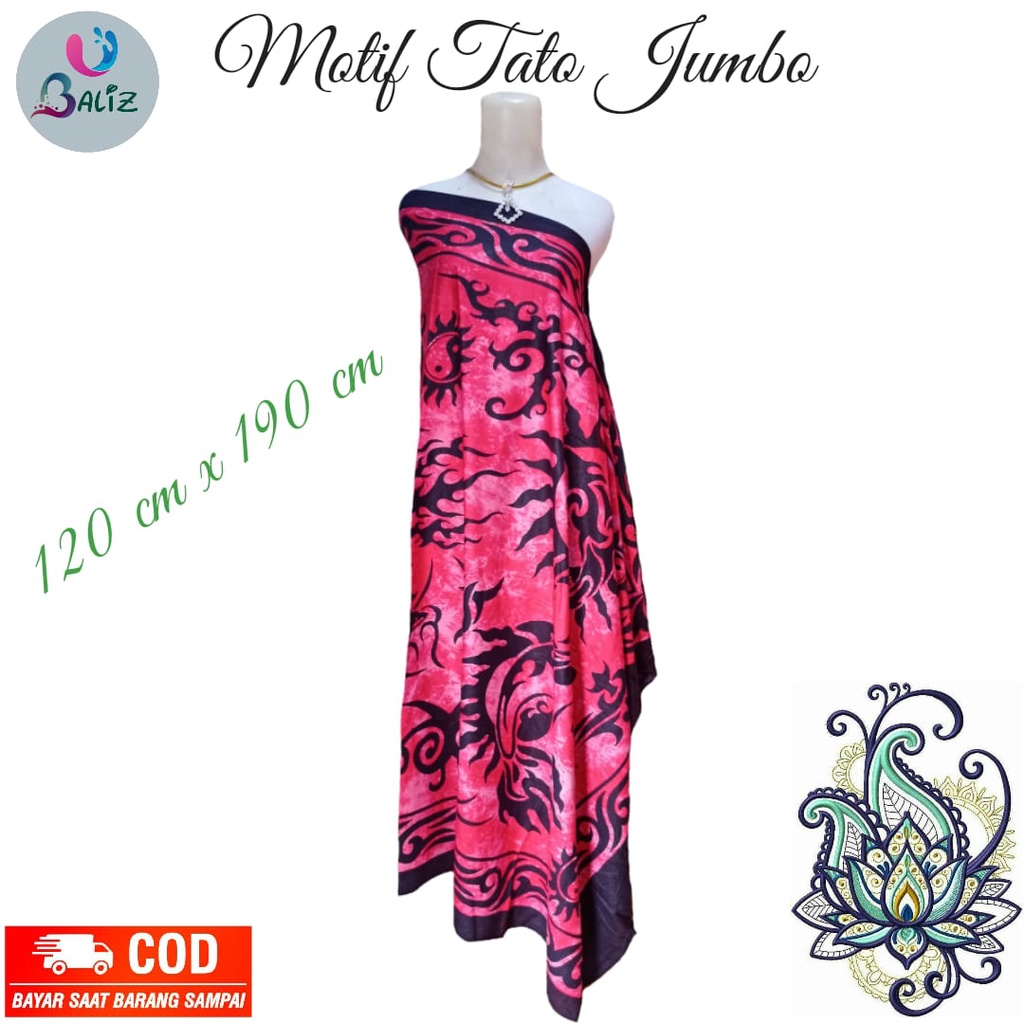 Kain Pantai Kain Bali Pantai - Kain Bali Motif Tato Baru Jumbo - Sarung Pantai SEMBILAN MODE - Sarung Bali - Kain Pantai - Kain Katun Jepang - Kain Untuk Hiasan Dinding - Kain Untuk Plafon Mobil Truk Dan Mobil 3/4 Lainnya