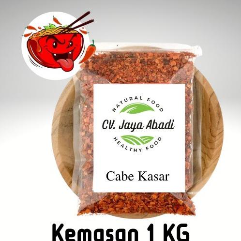

1 KG Cabe Bubuk Kasar Super Pedas Chili Flakes Hot Jeletot Cabai Kerin