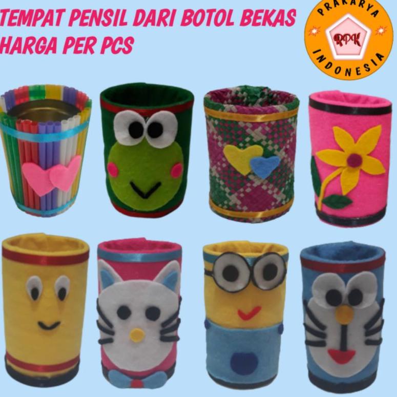 Terlaku.../ Prakarya botol bekas,Tempat pensil karakter