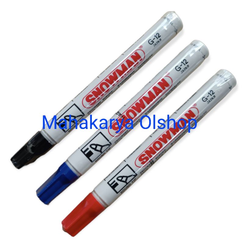 

Spidol Snowman Permanent Marker / Spidol Permanen Snowman G-12